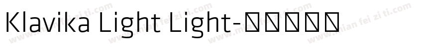 Klavika Light Light字体转换